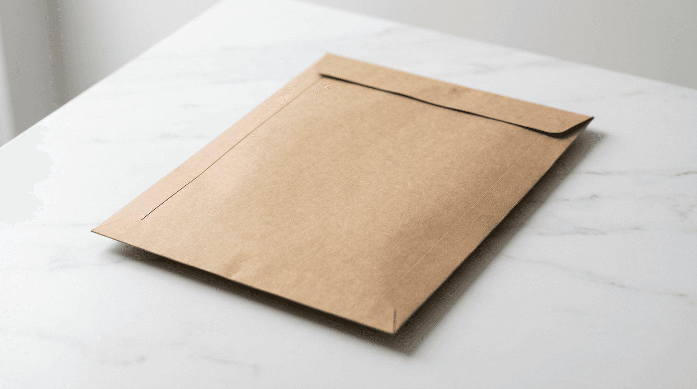 A4 Flat Envelope - mail envelope option for sending letters online in Canada