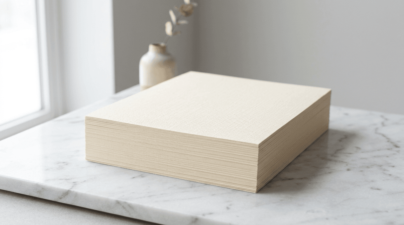 Premium Linen paper stock for mailed letters